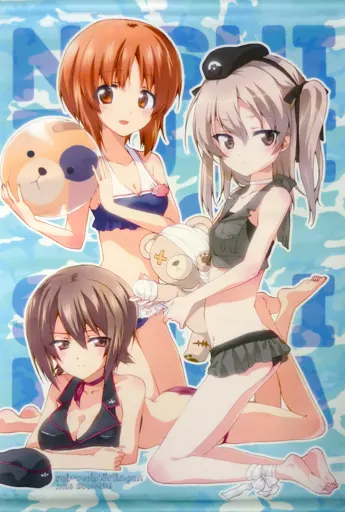 【ガールズ＆パンツァー】B3タペストリー 西住まほ＆西住みほ＆島田愛里寿(黒井みめい) /黎明ネルトリンゲン