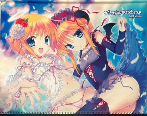 【ガンダム】天使プルと悪魔プルツーB2タペストリー エルピー・プル&プルツー(かにばさみ) C85/Dragon Kitchen