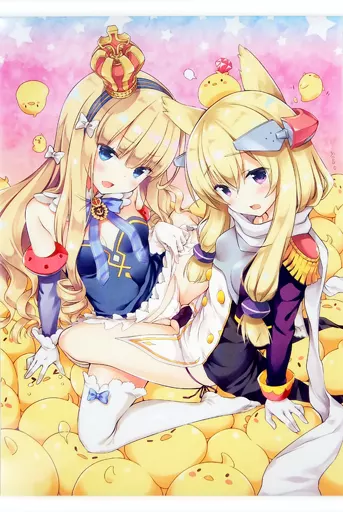 【アズールレーン】ミニチェンジんぐクリアタペストリー ウォースパイト&クイーン・エリザベス(さそりがため) C93/Dragon Kitchen