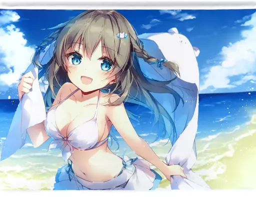 【バーチャルYouTuber】B2タペストリー 真白くま(望月しいな) C96/はるもち
