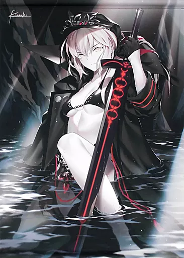 同人ポスター・タペストリー・カレンダー系　【Fate】B2タペストリー セイバーオルタ(光崎) C97/GH.K
