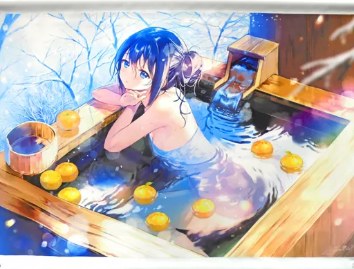 【オリジナル】B2タペストリー 妹と温泉(はねこと) 2020.6/TETRAPOT