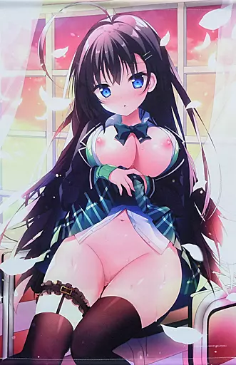 【めろんちゃん】B2Wスエードタペストリー 成年版 BLACKめろん(白もち桜) 2020.12/メロンブックス