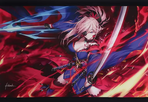 【Fate シリーズ】眼帯武蔵B2タペストリー 宮本武蔵(光崎) C95/GH.K