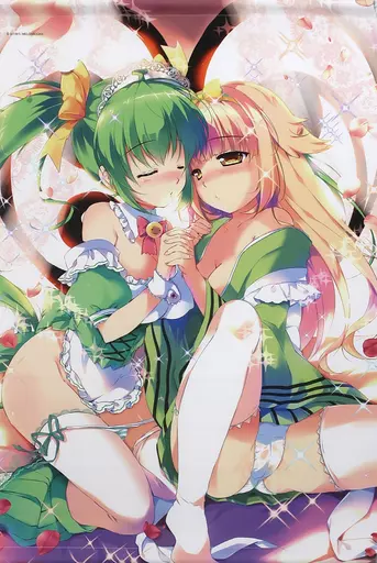 【めろんちゃん】WスエードB2タペストリー めろんちゃん＆黄すいか(みけおう) 2016.2/メロンブックス
