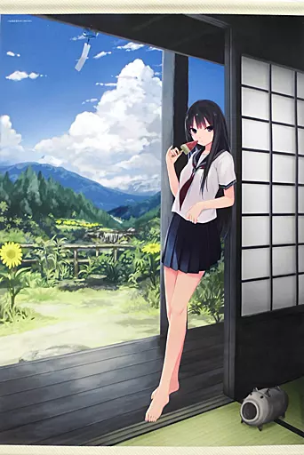 駿河屋 -<中古>【オリジナル】B1Wスエードタペストリー 絵柄G 白峰莉花 