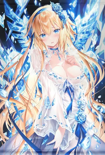 【Fate】氷のドレスの照れジャンヌB2タペストリー ジャンヌ・ダルク(光崎) 2021.5/GH.K
