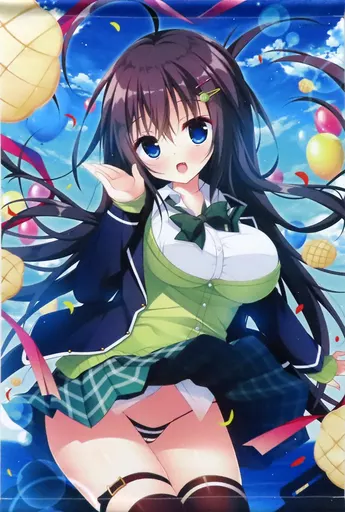 【めろんちゃん】B2Wスエードタペストリー 一般向 BLACKめろん(白もち桜) 白もち桜BLACKめろん展/メロンブックス