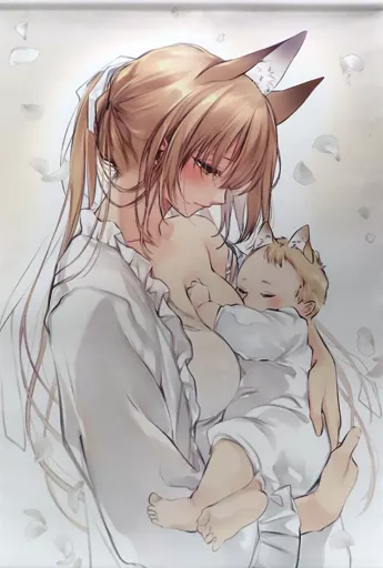 【オリジナル】志津授乳ver B2Wスエードタペストリー(ユキバスターZ) コミティア131/わたぼうし