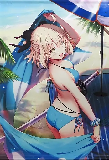 【Fate シリーズ】B1タペストリー 水着ver 沖田総司(我美蘭) C96/でぶねこ