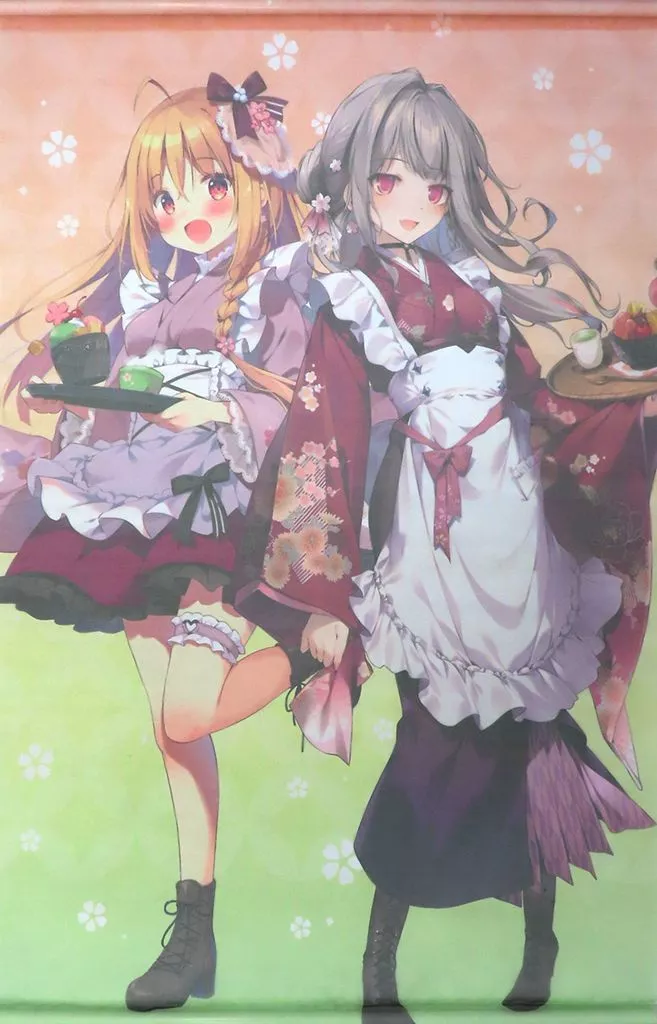 【オリジナル】かろりぱんB1シースルータペストリー No.6 ふたり(karory&ぱん) ふたり展 in 名古屋 近鉄パッセ/KAROMIX&ぱんのみみ