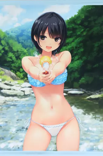 【オリジナル】B2タペストリー 青山澄香 水鉄砲(珈琲貴族) /ロイヤルマウンテン