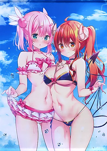 【まちカドまぞく】B2タペストリー 吉田優子&千代田桃(九郎) COMIC1☆21/わたがし