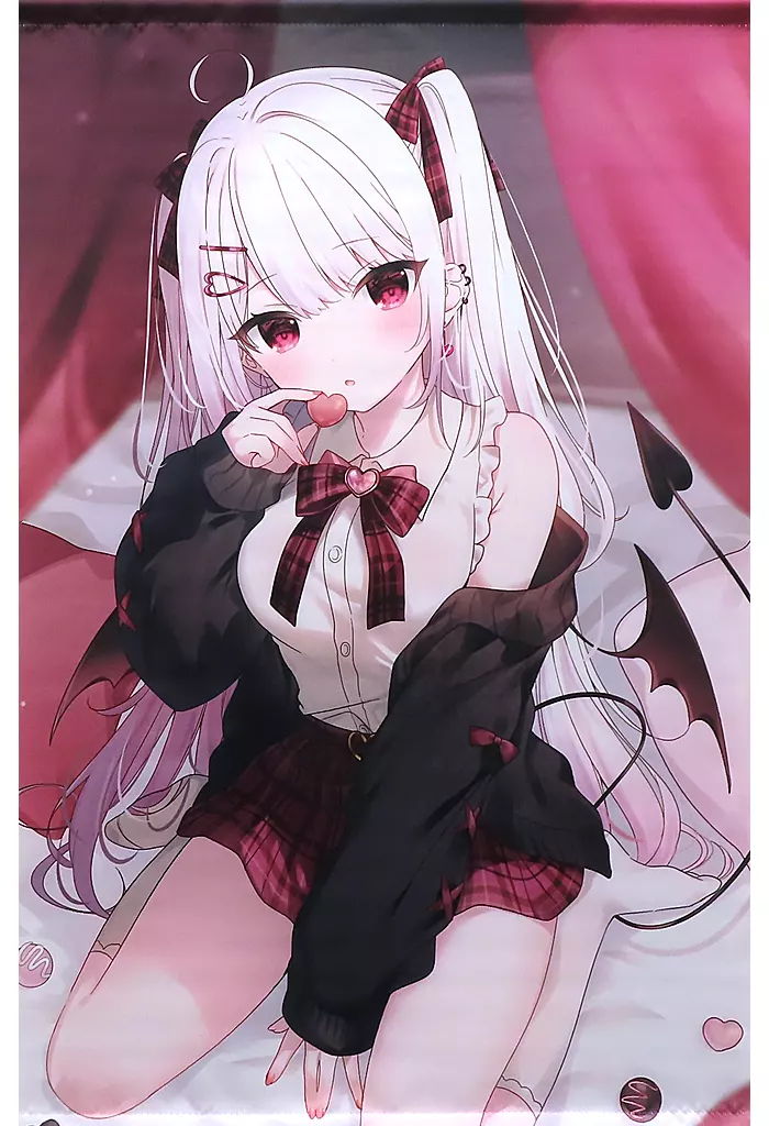【バーチャルYoutuber】B2タペストリー 利香(まふゆ) バレンタイングッズ2023/利香まーけっと!