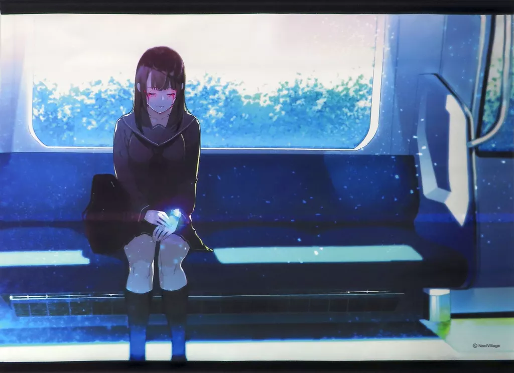 B2変形Wスエードタペストリー 電車シーン(かやはら) 2018.10/Next Village_image