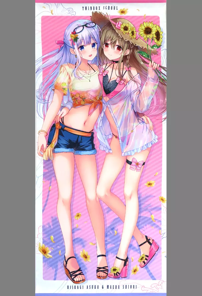 【オリジナル】等身大タペストリー 水着ver 柊飛鳥＆前田栞(草草饅＆花花捲) C104/TwinBox