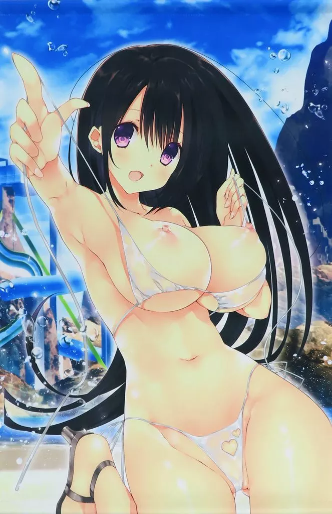 【オリジナル】B2リゾートおっぱい放り出しタペストリー(高苗京鈴) C94/高苗床