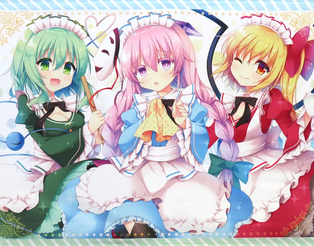 【東方Project】B2タペストリー 古明地こいし&秦こころ&フランドール・スカーレット(色谷あすか) /蒼色彼方