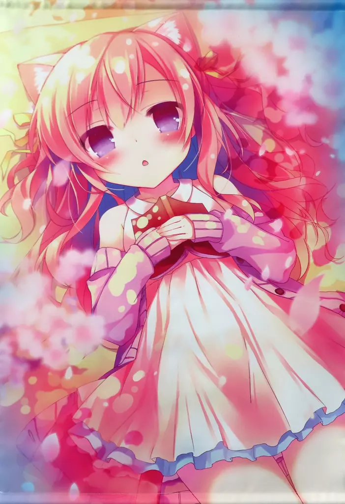 【オリジナル】B2タペストリー さくらちゃん(あまみね)  みみけっと36/あまみねこカフェ