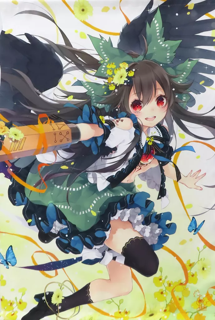 【東方Project】B2タペストリー 霊烏路空 幻想郷番外地7(東天紅) /鳥サブレ