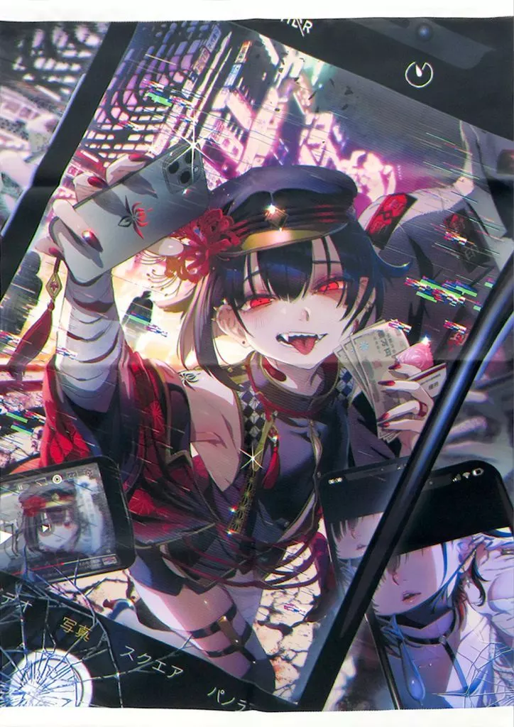 【オリジナル】組み立て式B2タペストリー 作品セット(池咲ミサ) /黒ミサ会場＆とらのあな