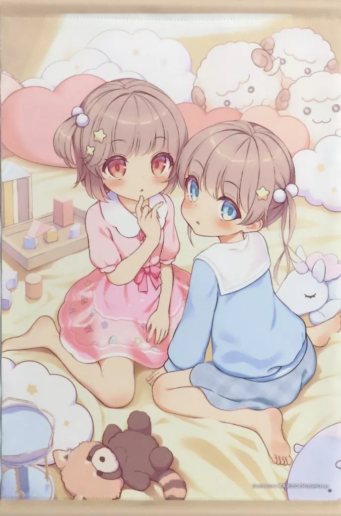 【オリジナル】A3Wスエードタペストリー CANOPY DOLLS(積木あけの) 2024冬メロン限定有償特典/メロンブックス