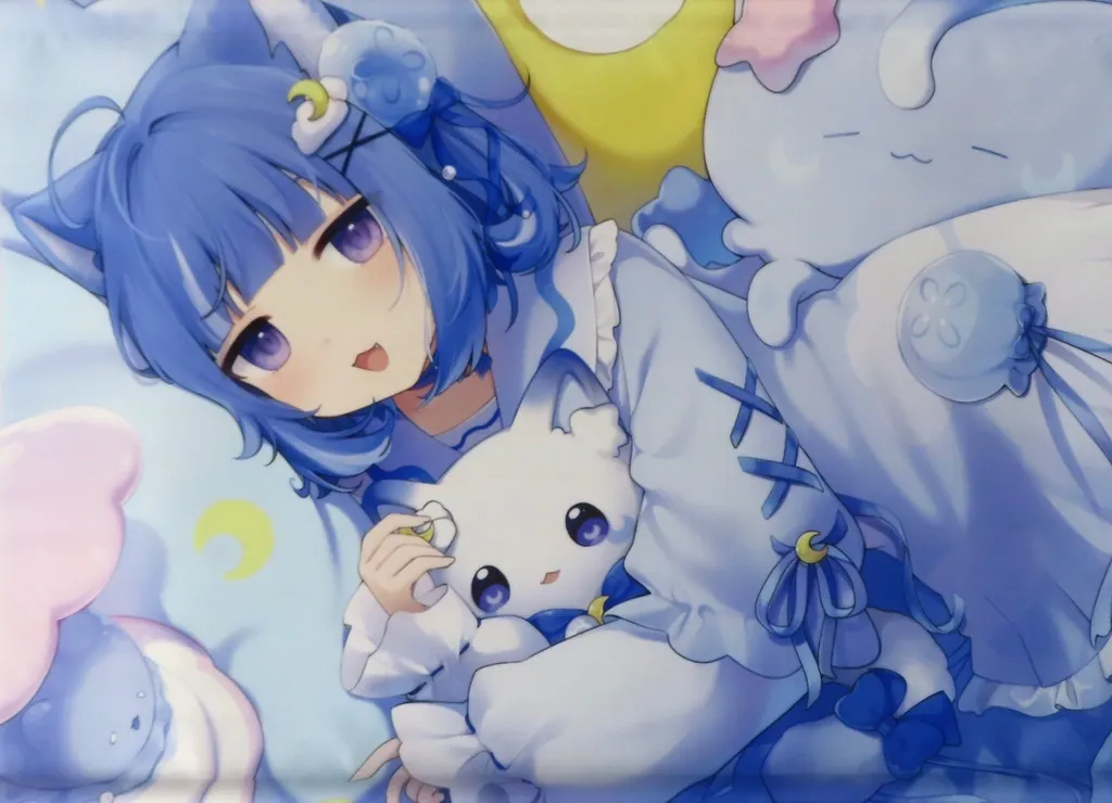 【バーチャルYouTuber】B2スエードタペストリー (甘城なつき) 誕生日記念グッズ/海月雲ろあ