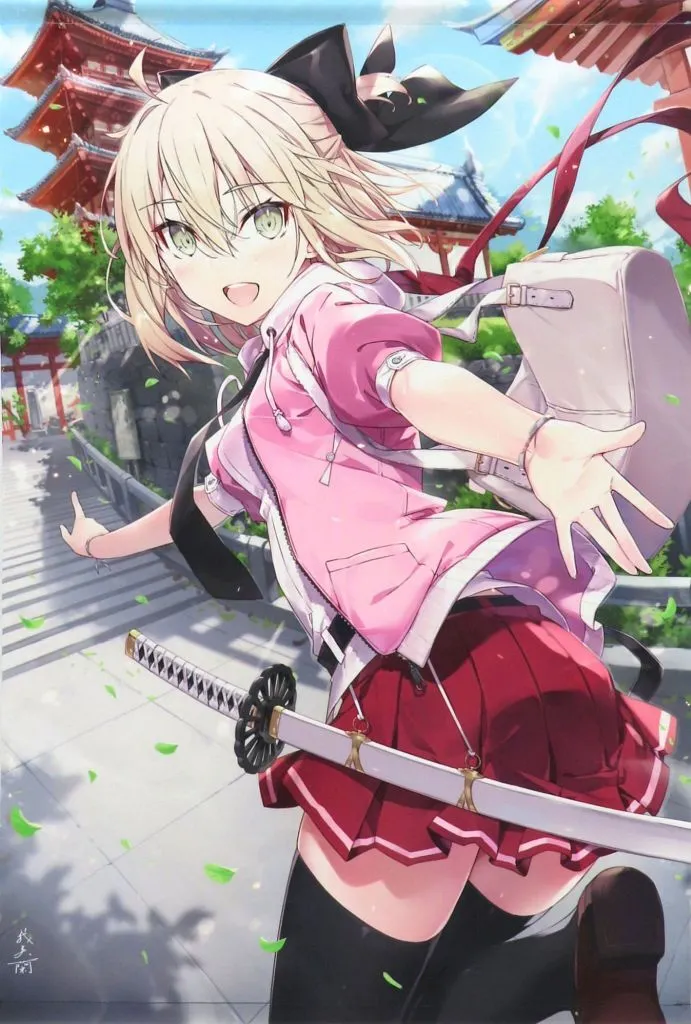 【Fate シリーズ】B2Wスエードタペストリー 私服バージョン 沖田総司(我美蘭) C102/でぶねこ