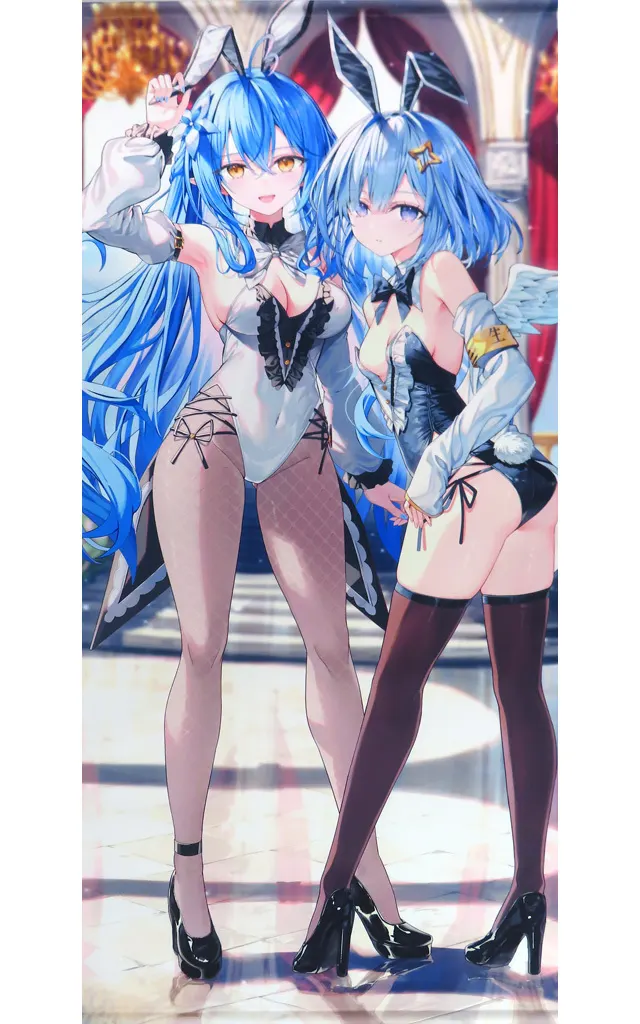 【バーチャルYoutuber】等身大タペストリー バニーバージョン 雪花ラミィ&天音かなた(リン☆ユウ) C107/Rin☆Yuu