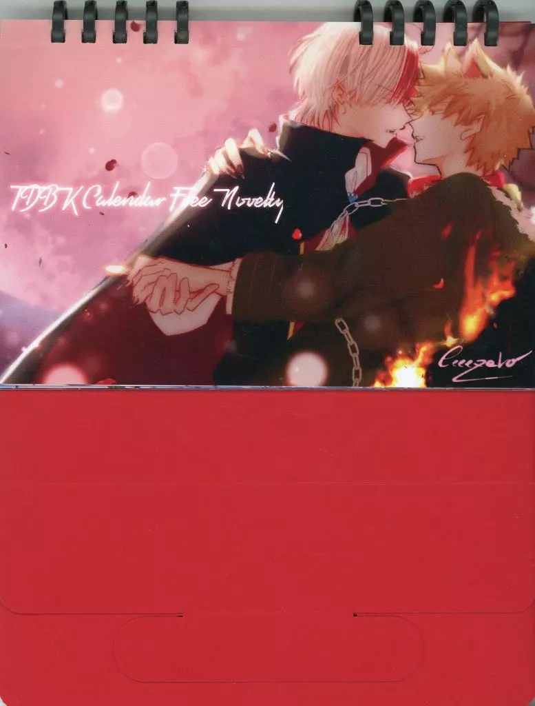【僕のヒーローアカデミア】卓上カレンダー 轟焦凍＆爆豪勝己(いーぜろ) 2024.12/pinkSoleil