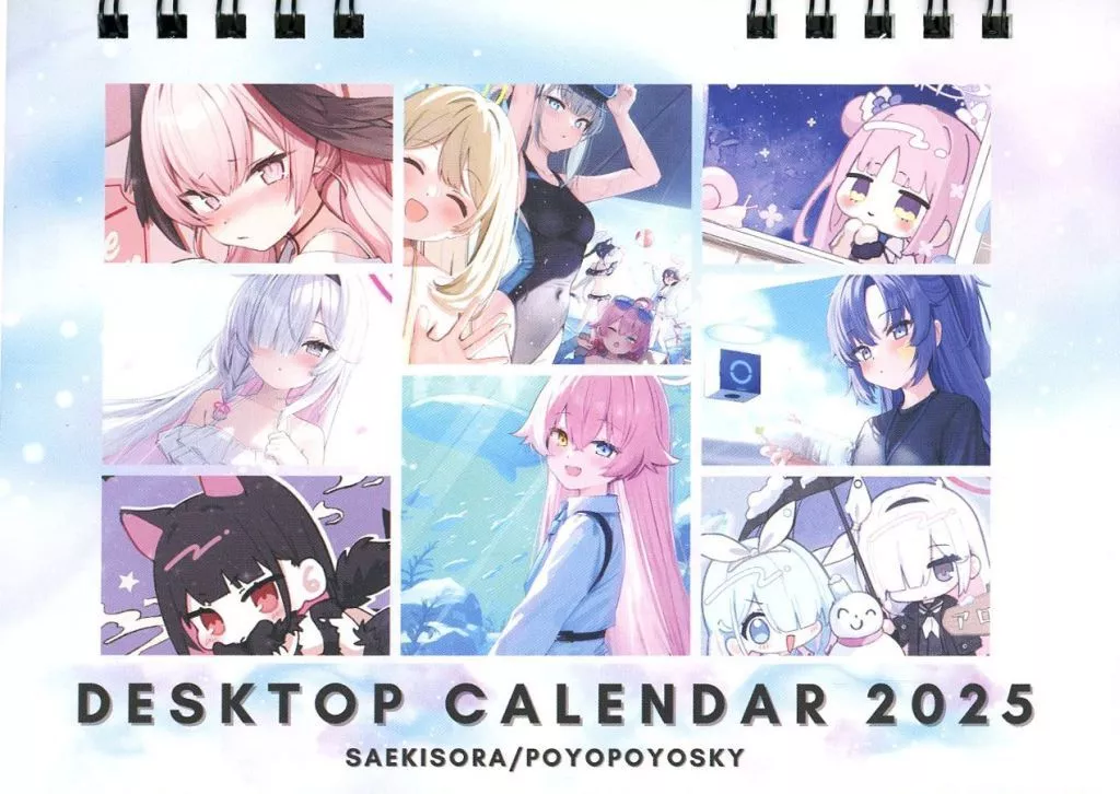 【ブルーアーカイブ】2025年カレンダー(佐伯ソラ) C105/ぽよぽよスカイ