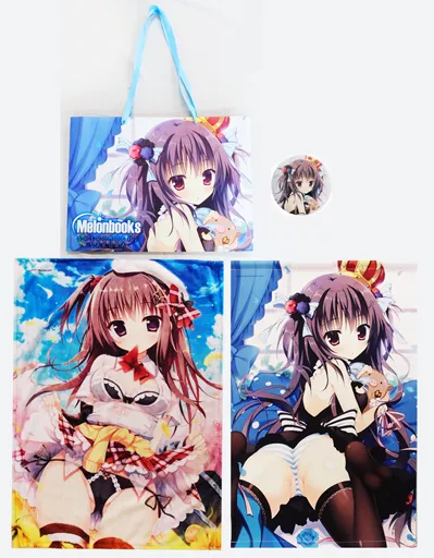 【めろんちゃん】グッズセット ブラックベリー(白もち桜) C93/メロンブックス