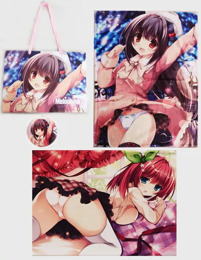 【めろんちゃん】グッズセット りんごちゃん&ブラックベリー(ななろば華) C93/メロンブックス