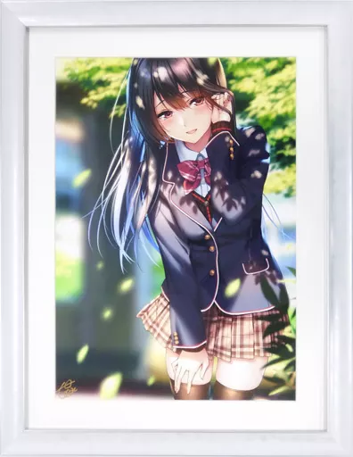 ピロ水先生直筆サイン入りプレミアムアクリルキャンバスアート 華実&結灯 駿河屋 -<中古>[直筆サイン入り]【オリジナル】複製原画 春華 水澄華実