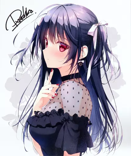 [直筆サイン入り]【オリジナル】黒髪ちゃんキャンバスアート(涼香) /涼屋