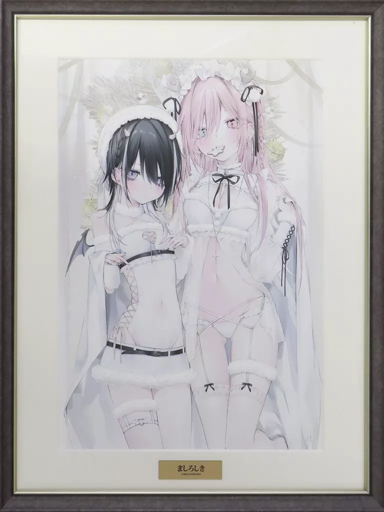 【オリジナル】A3プレミアムビジュアルグラフ 描き下ろしイラスト W11B MelonbooksGirlsCollection 2023 WINTER(ましろしき) C103/メロンブックス