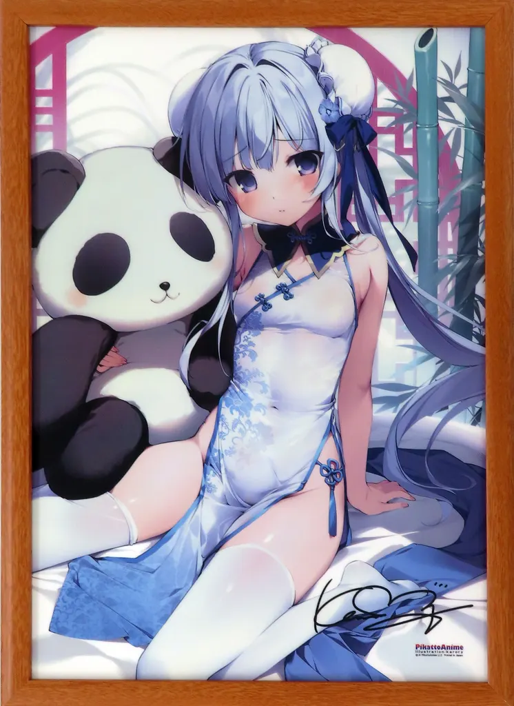 【オリジナル】額装付きA3イラストフィルム チャイナシニヨン(karory) /comプランニング