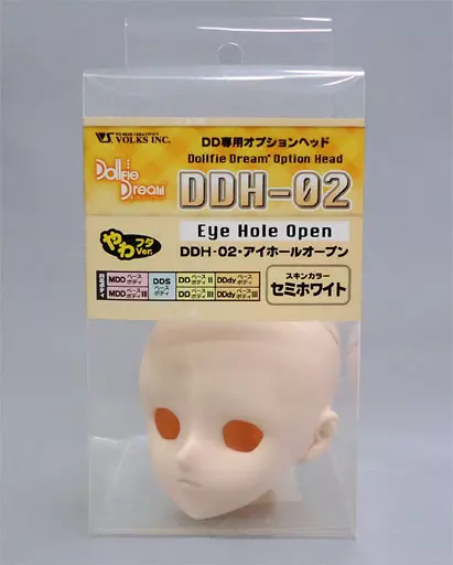 ドールアクセサリー　[カスタマイズ済み/箱欠品] DD用 DD専用オプションヘッド DDH-02 アイホールオープン やわフタVer.ボークスショップ＆ホビー天国ウェブ限定 駿河屋 -<中古>DD用 DD専用オプションヘッド DDH-02 アイホール