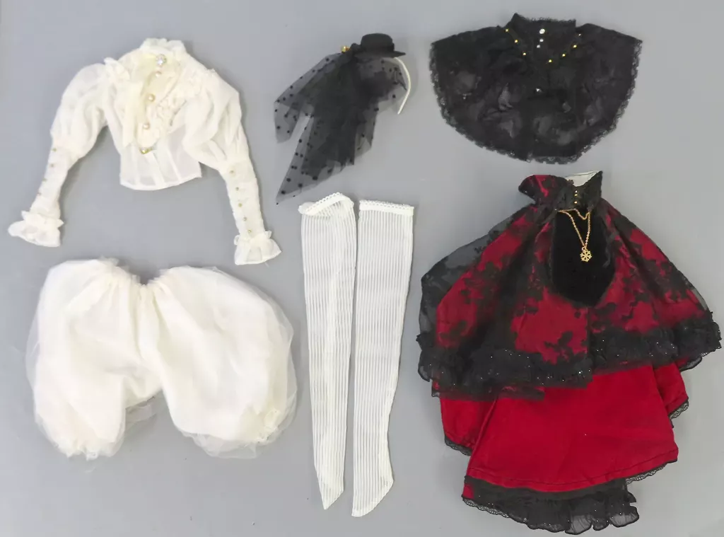 ドールアクセサリー　SD16用 Western style clothes(red) 衣装セット