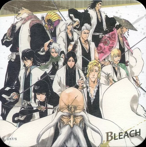 BLEACH 護廷十三隊　コースター 3枚　ジャンプフェスタ2017限定品 駿河屋 -<中古>護廷十三隊(枠茶) 「BLEACH -ブリーチ- アート