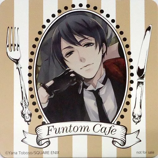 ヴィンセント・ファントムハイヴ オリジナルコースター 「黒執事 Funtom Cafe」 メニュー注文特典