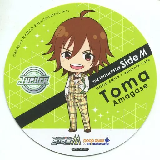 天ヶ瀬冬馬 コースター 「アイドルマスター SideM×GOOD SMILE×animatecafe」 メニュー注文特典