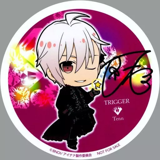 新品★アイナナ【九条天】アニカフェ★特典★サイン入りコースター 駿河屋 -<中古>九条天(Heavenly Visitor) サイン入りコースター