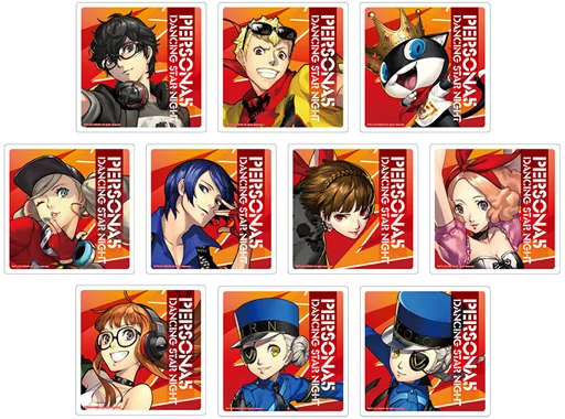 ペルソナ5　 ダンシングスターナイトコースター　全9種セットを10セット 駿河屋 -<中古>全10種セット 「ペルソナ5 ダンシング・スターナイト
