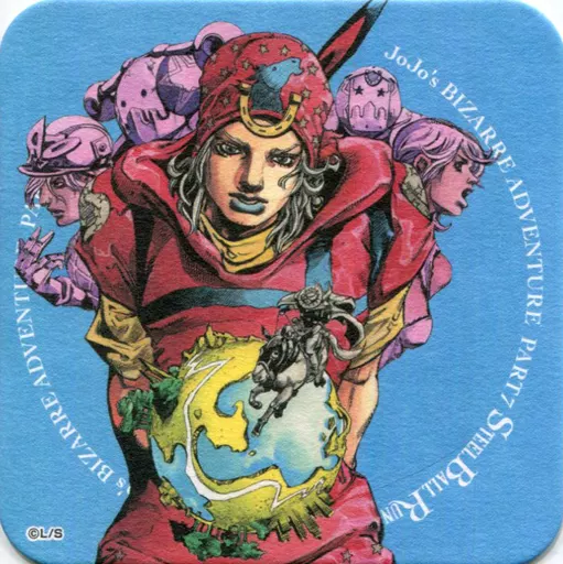コースター(キャラクター)　ジョニィ・ジョースター 「荒木飛呂彦原画展 JOJO 冒険の波紋 ジョジョの奇妙な冒険 アートコースター」