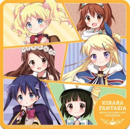 きんいろモザイク　大宮忍　セガコラボカフェ　きららファンタジア　コースター きんいろモザイク 大宮忍 セガコラボカフェ きららファンタジア