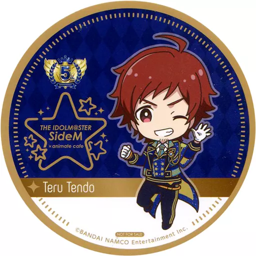 天道輝(5th Anniversary ver.) コースター 「アイドルマスター SideM×animatecafe」 メニュー注文特典