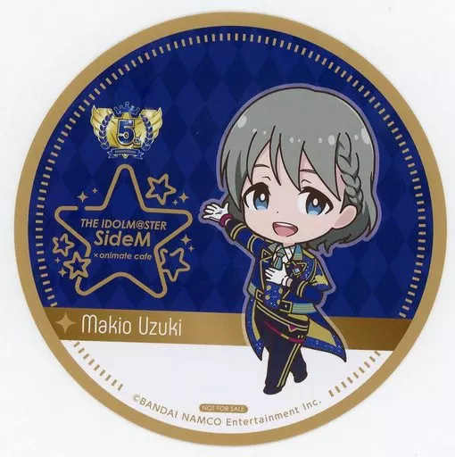 卯月巻緒(5th Anniversary ver.) コースター 「アイドルマスター SideM×animatecafe」 メニュー注文特典