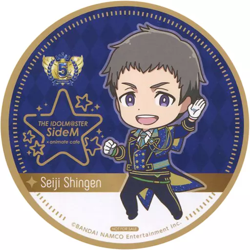 信玄誠司(5th Anniversary ver.) コースター 「アイドルマスター SideM×animatecafe」 メニュー注文特典