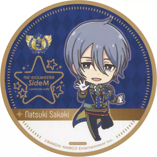 榊夏来(5th Anniversary ver.) コースター 「アイドルマスター SideM×animatecafe」 メニュー注文特典